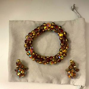 JCrew Multicolor earring + bracelet set